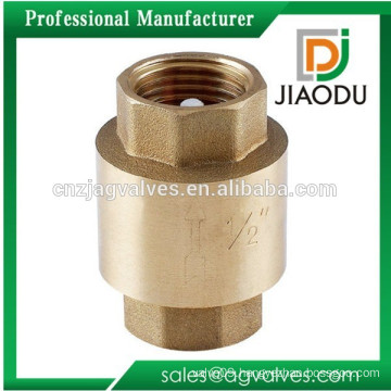 Manufacturer 1/2 to 4 brass vertical check valve with plastic core or brass core